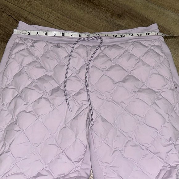 ATHLETA Solstice Apres Ski Down Quilted Shasta Purple Joggers Size 16 ~EUC - Picture 8 of 10